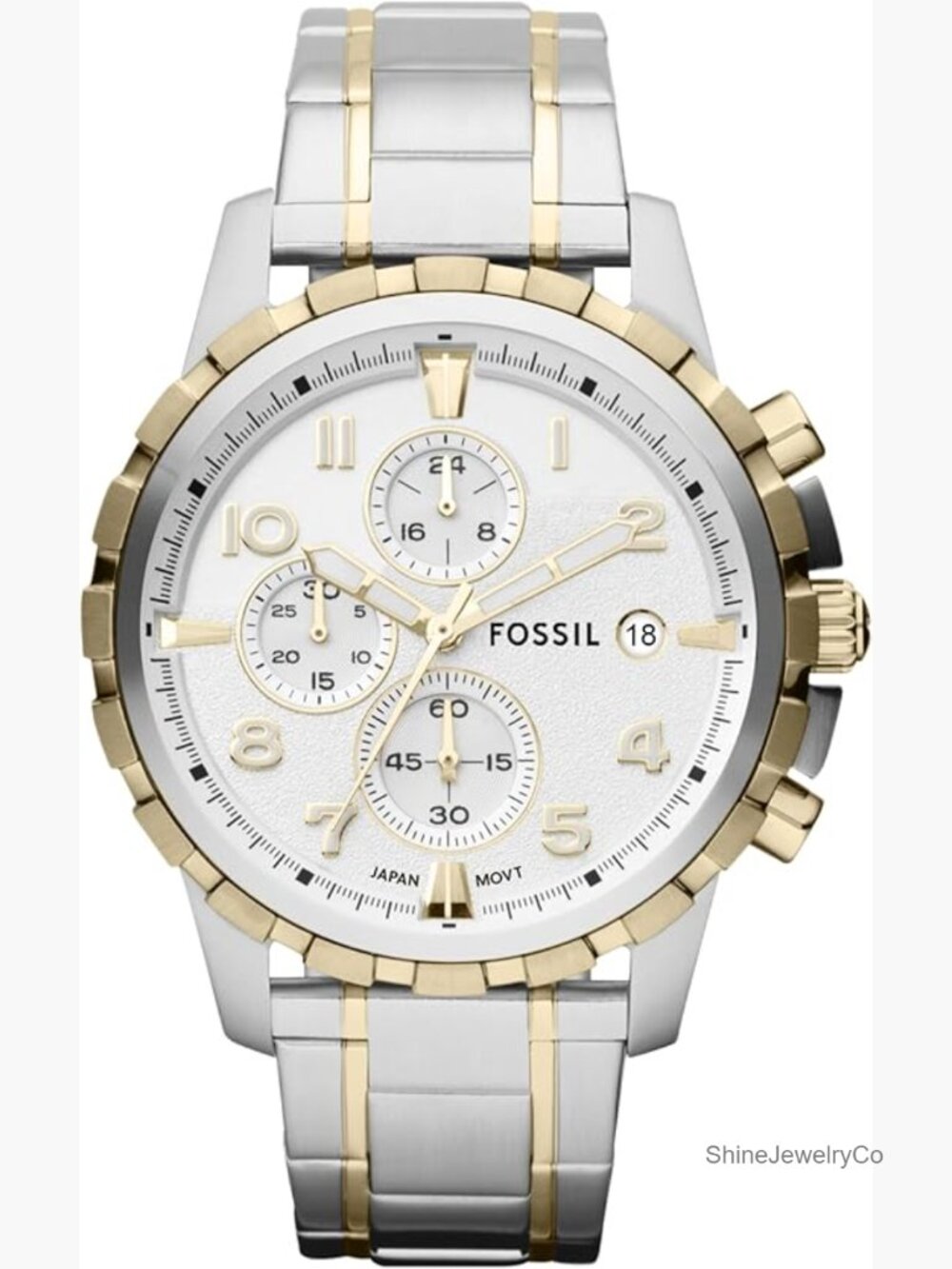 Men's Quartz Chronograph Stainless Steel Wrist Watch